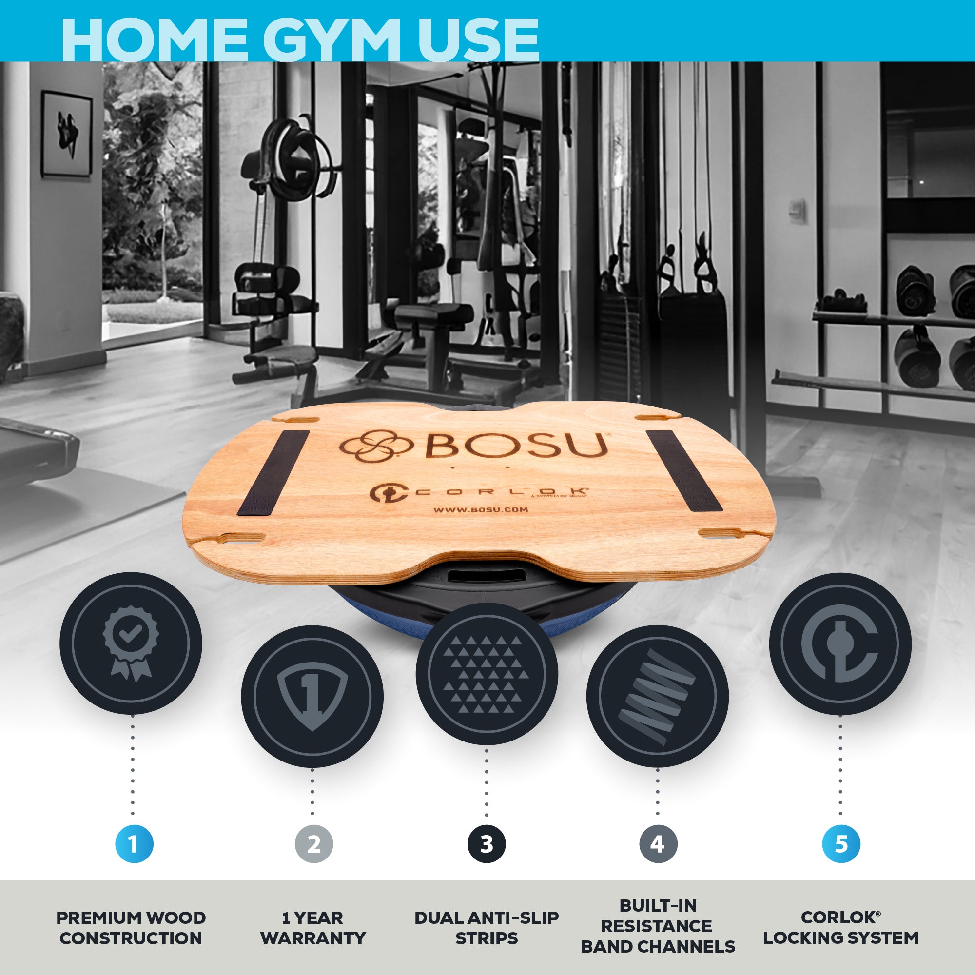 CorLok® NexGen™ Balance Trainer + Athletic Platform Bundle
