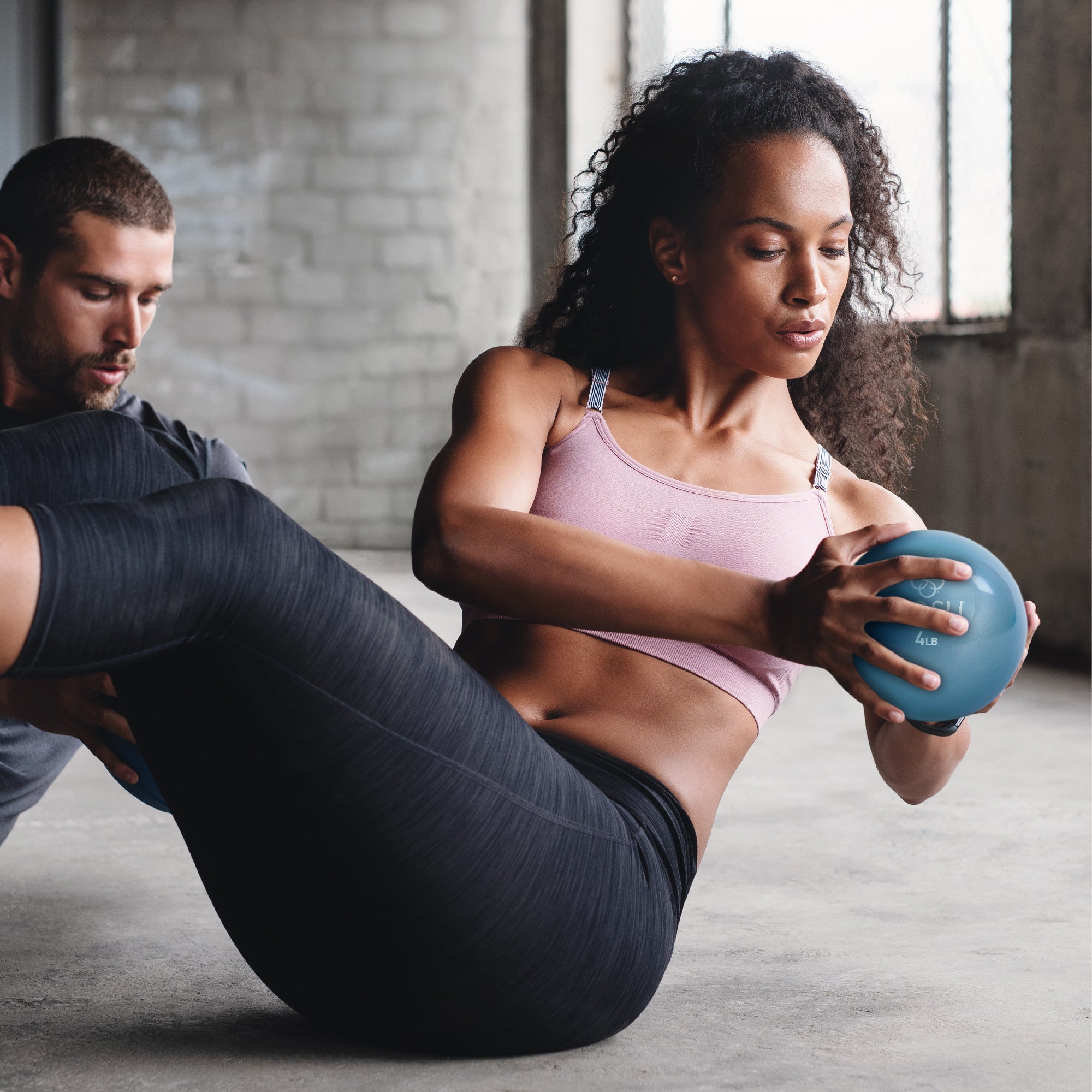 Tone fitness exercise store ball