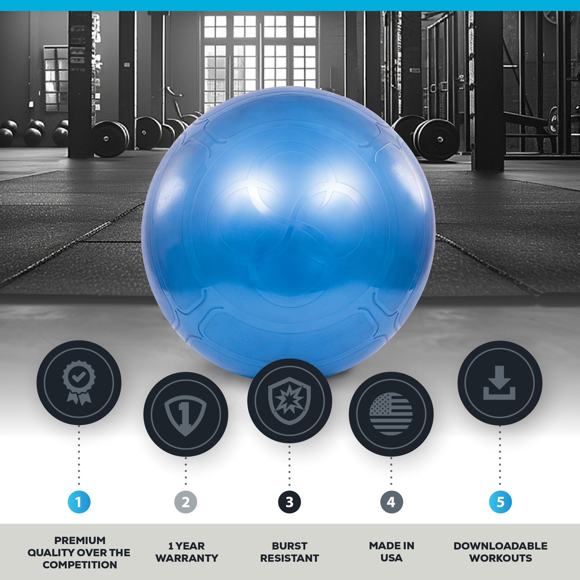 Exercise Ball - 55CM – BOSU