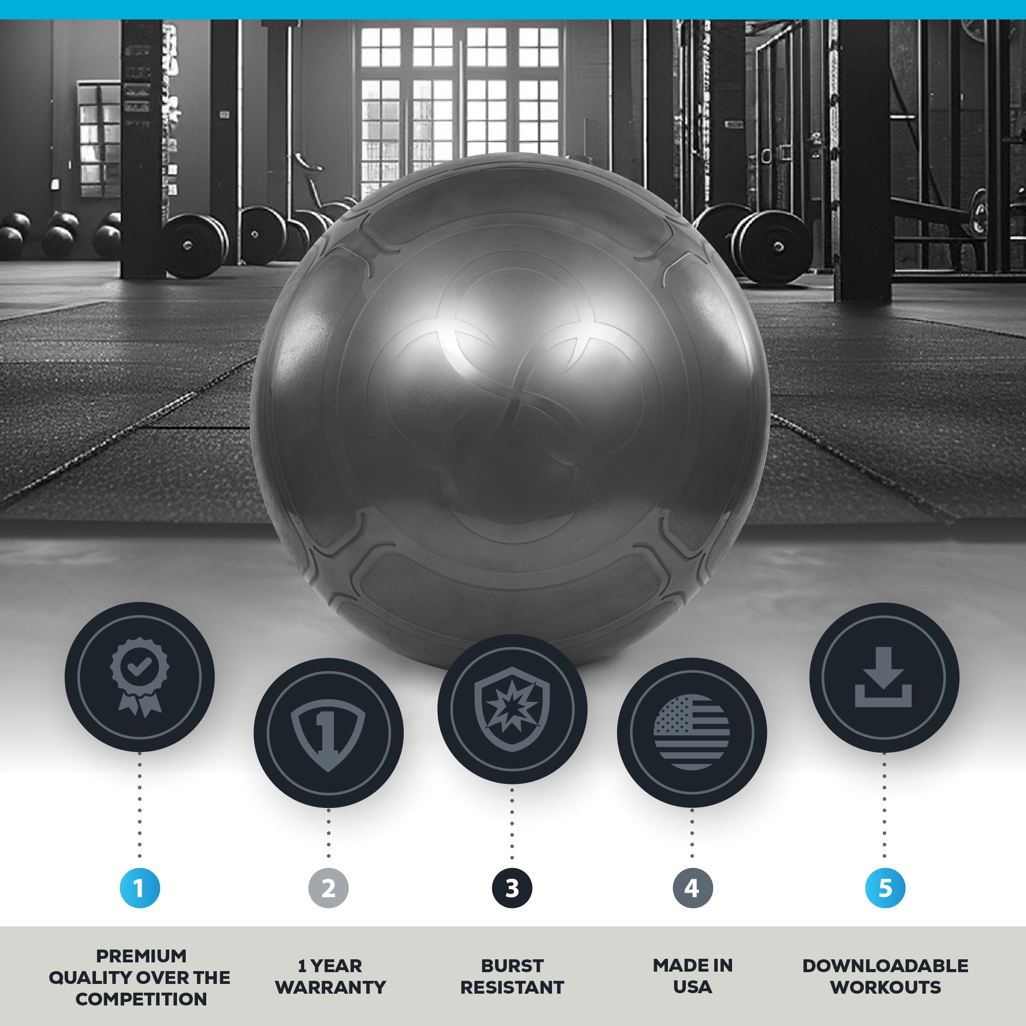 Exercise Ball - 55CM – BOSU