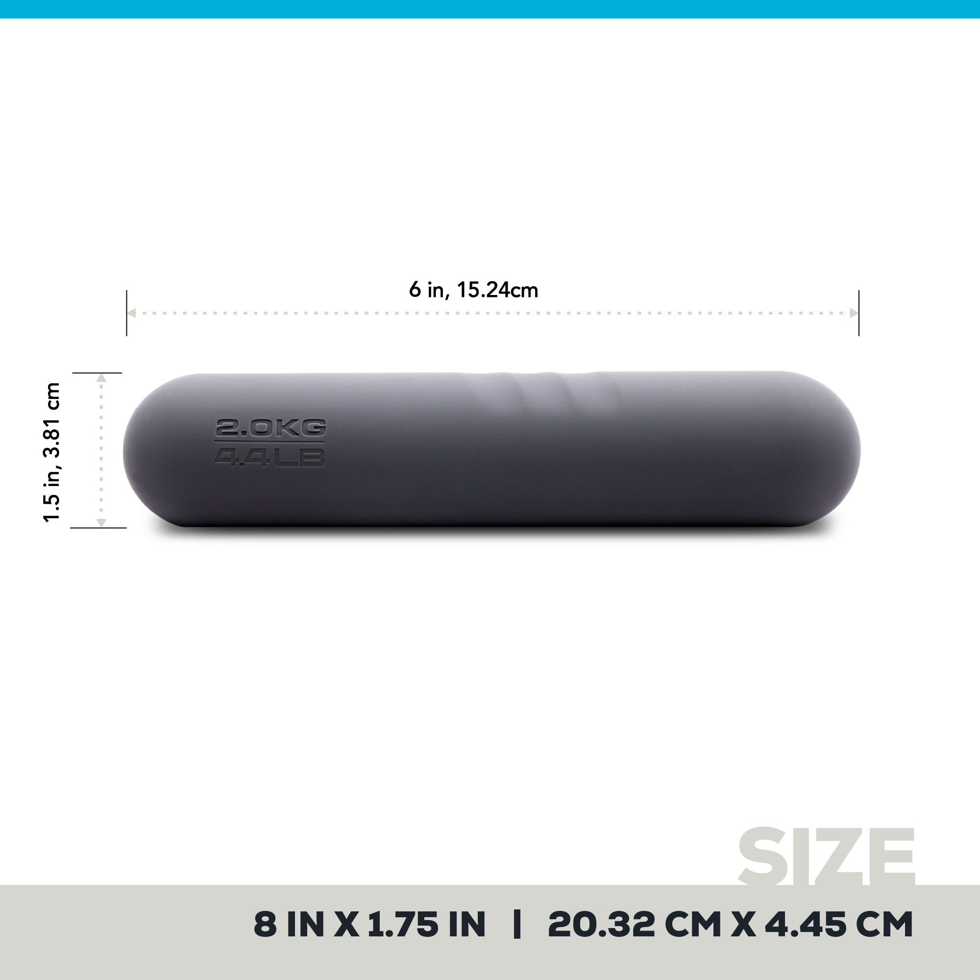 HAND WEIGHTS - 2KG/4.4LB