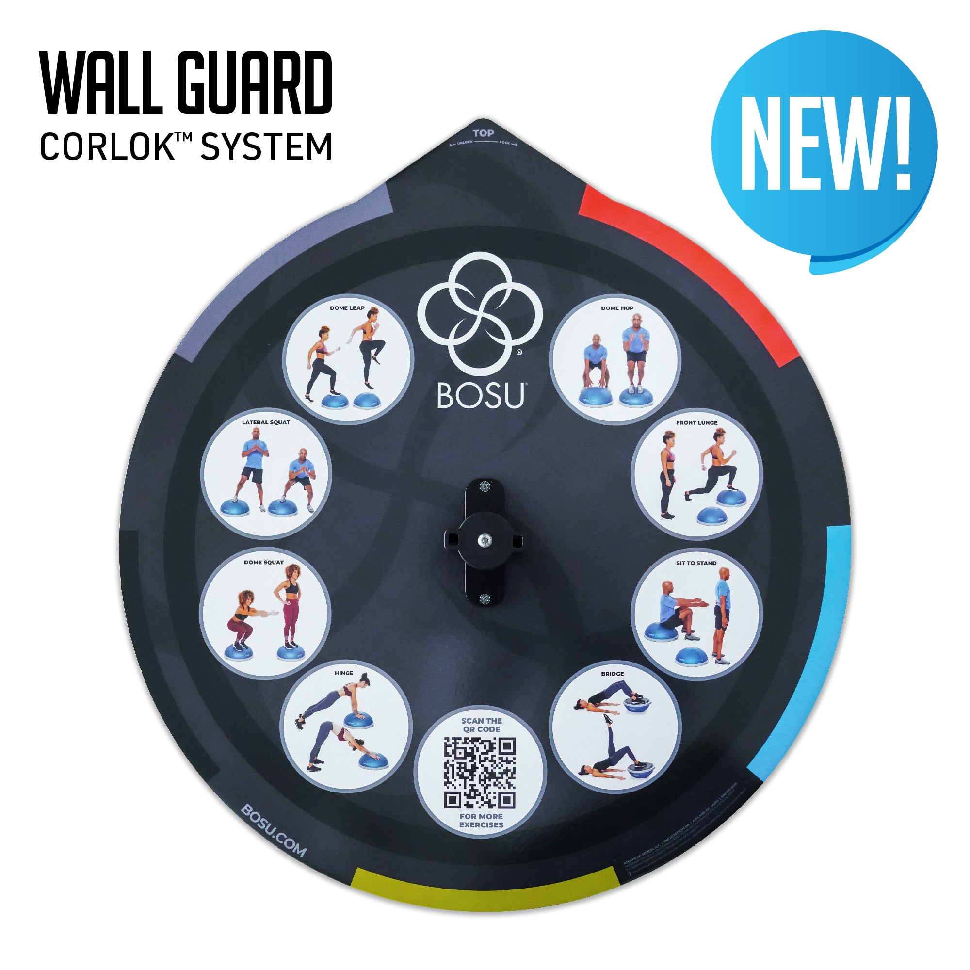 CorLok® NEXGEN™ HOME Balance Trainer + Balance Bar Bundle – BOSU