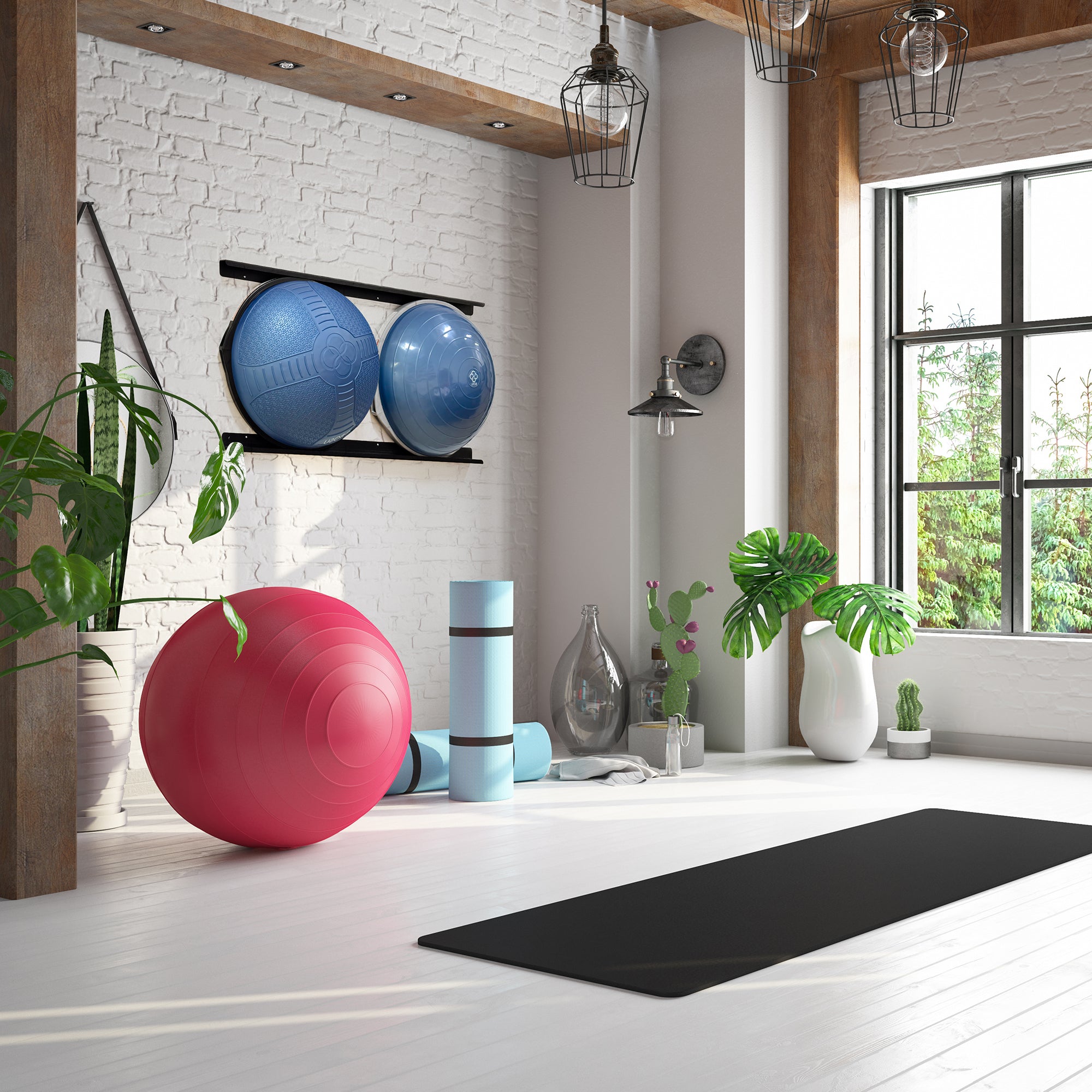 Double Storage Balance Trainer Wall Bracket